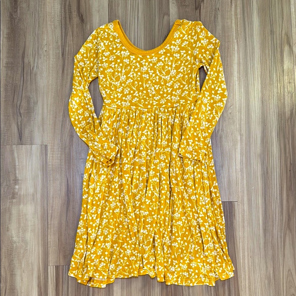 Little Sleepies Golden Poppies 5T twirl dress